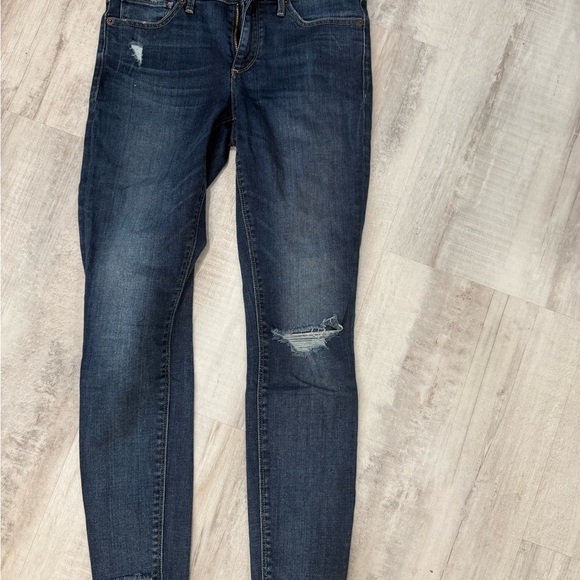 Lucky Brand Denim - Lucky Brand Dark Blue Distressed Skinny Jeans